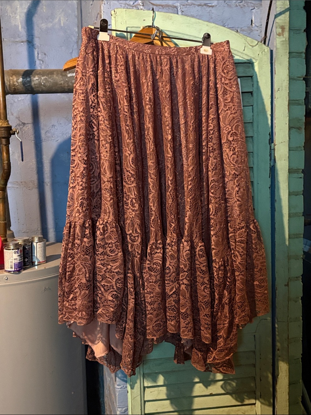 Joyfolie Posey skirt in orchid-size lace